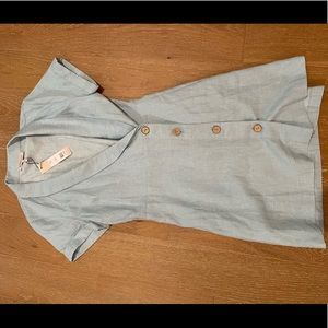 BCBGeneration Chambray Twill Button Dress in size 4